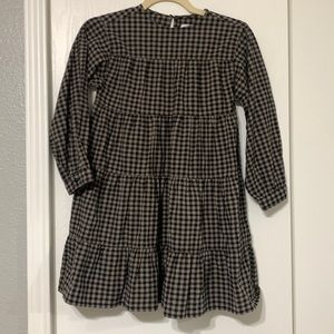 Brown plaid zara dress